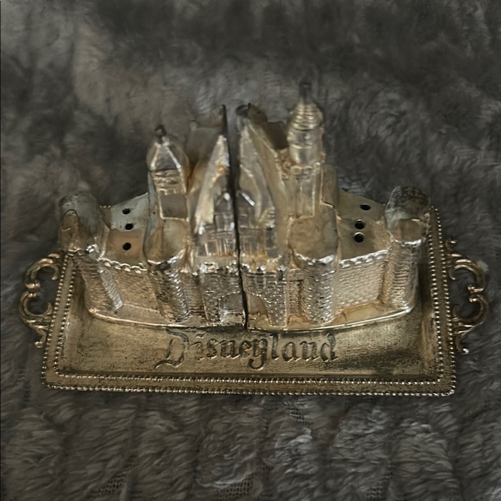 Disneyland Silver Castle Salt and Pepper Shakers
